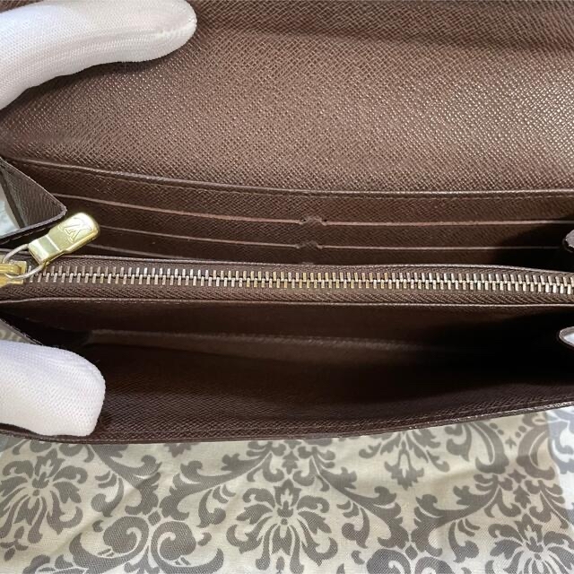 LOUIS VUITTON(ルイヴィトン)の正規品美品❣️ ルイヴィトン  ポルトフォイユサラ　エベヌ　長財布　ダミエ レディースのファッション小物(財布)の商品写真