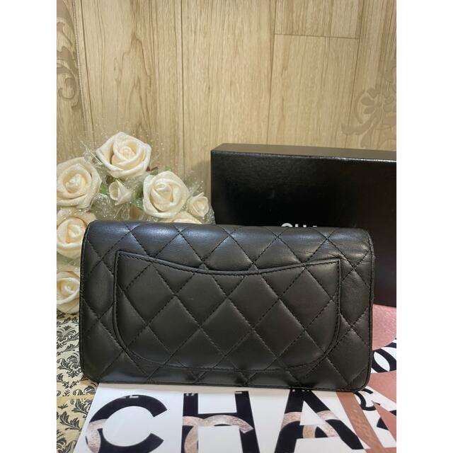 CHANEL シャネル　正規品　　長財布　マトラッセ　ラムスキン 美品