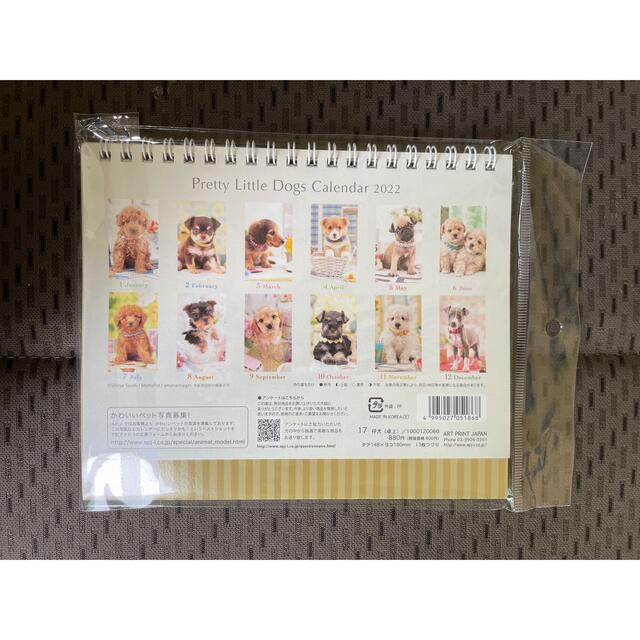 新品！ Pretty Little Dogs 卓上カレンダー　2022 インテリア/住まい/日用品の文房具(カレンダー/スケジュール)の商品写真