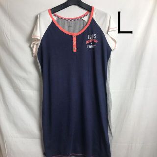 トミーヒルフィガー(TOMMY HILFIGER)のトミーヒルフィガー　ワンピース　Ｌ(ひざ丈ワンピース)