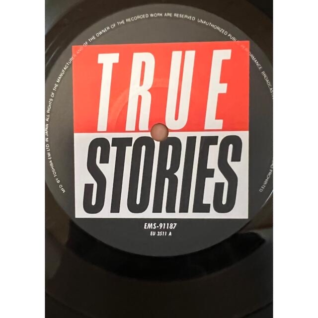 TAKING HEADS 【TRUE STORIES】　LP レコード　中古 エンタメ/ホビーのCD(その他)の商品写真