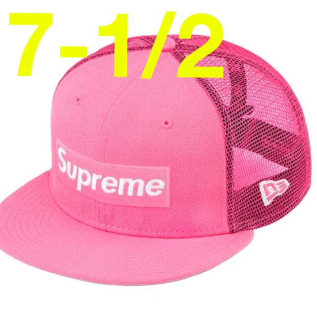 supreme Box Logo Mesh Back New Era 7-1/2メンズ