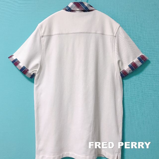 FRED PERRY(フレッドペリー)の【FRED PERRY】フレッドペリー 刺繍ロゴ チェック切替 ポロシャツ レディースのトップス(ポロシャツ)の商品写真