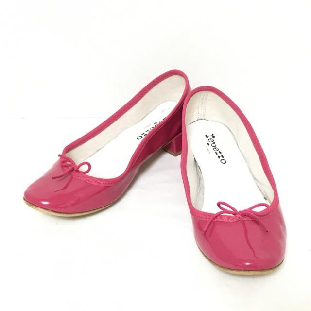 エナメル➈ repetto レディース - ピンクの通販 by ブランディア 正規品販促激安 レペット ストラップバレエシューズ サイズ38 フラットシューズ/バレエシューズ