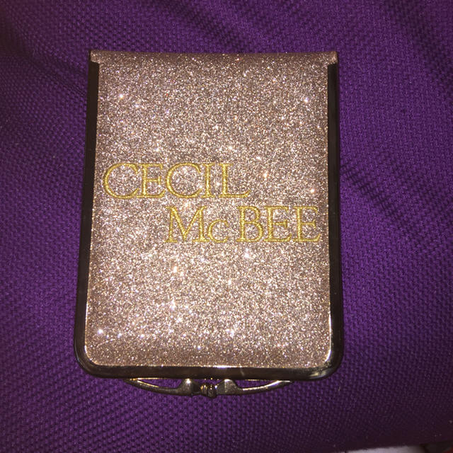 逸品 Cecil ゴールド ラメ加工 セシルマクビー 折り畳み鏡 Mcbee その他 Www We Job Com