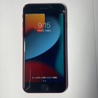 アイフォーン(iPhone)のiPhone SE 第2世代 64GB レッド 画面割れ ジャンク品(スマートフォン本体)