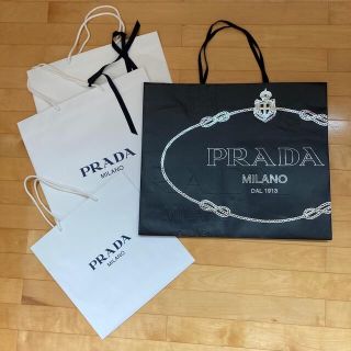 PRADA プラダ 紙袋　ショップ袋 ショッパー 特大　4枚セット