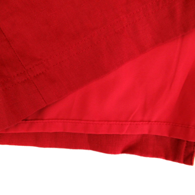 Mila Owen(ミラオーウェン)のミラオーウェン タイトスカート ロング丈 マキシ丈 スリット リネン 1 赤 レディースのスカート(ロングスカート)の商品写真