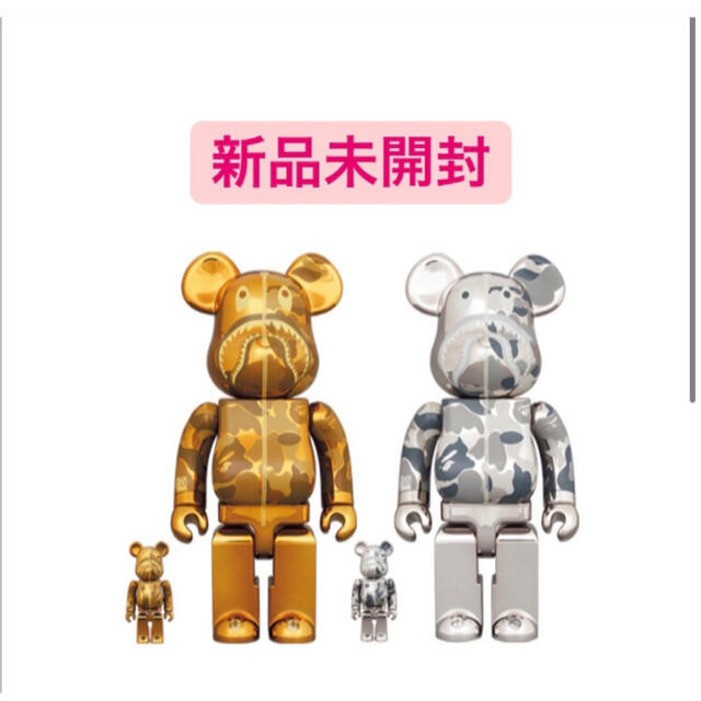 BE@RBRICK BAPE® CAMO SHARK 100％ & 400％