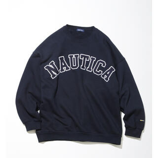 NAUTICA - NAUTICA アーチロゴクルーネックスウェットシャツ