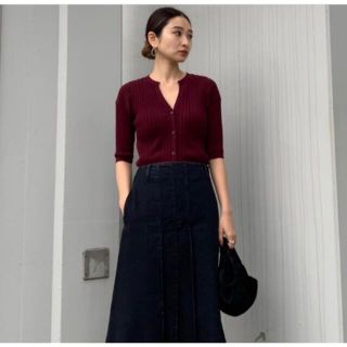 シェルターオリジナル(Shel'tter ORIGINAL)のRandom rib knit tops rim ark (ニット/セーター)