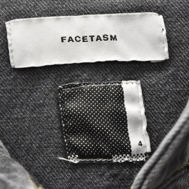 FACETASM(ファセッタズム)のFACETASM ファセッタズム 21SS DENIM HOODED JACKET Black KGO-JK-M06 デニムジップアップフーディジャケット ブラック メンズのジャケット/アウター(Gジャン/デニムジャケット)の商品写真