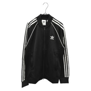 アディダス(adidas)のadidas アディダス TRACK JACKET ノーカラートラックジャケット ブラック(フライトジャケット)