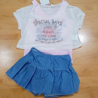 シマムラ(しまむら)の女の子 トップス付き水着 size130(水着)