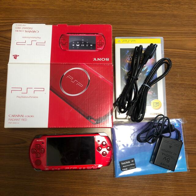 PSP-3000レッド/ジャンク品 - 携帯用ゲーム機本体