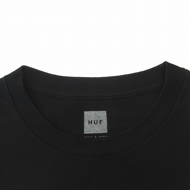 HUF(ハフ)のハフ HUF ロゴ プリント ロンT ロング Tシャツ カットソー 長袖 L  メンズのトップス(Tシャツ/カットソー(七分/長袖))の商品写真