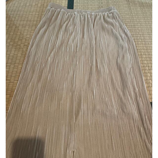 Discoat(ディスコート)のカットプリーツナロースカート レディースのスカート(ロングスカート)の商品写真