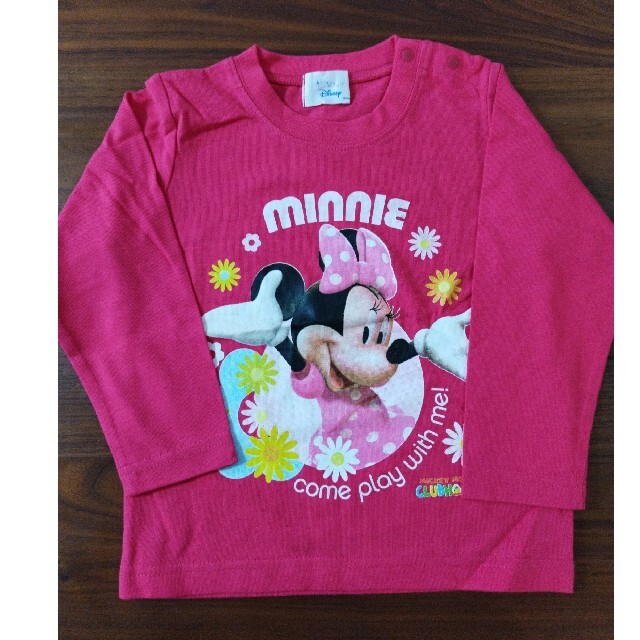 ミニーマウスシャツ   95 キッズ/ベビー/マタニティのキッズ服女の子用(90cm~)(Tシャツ/カットソー)の商品写真