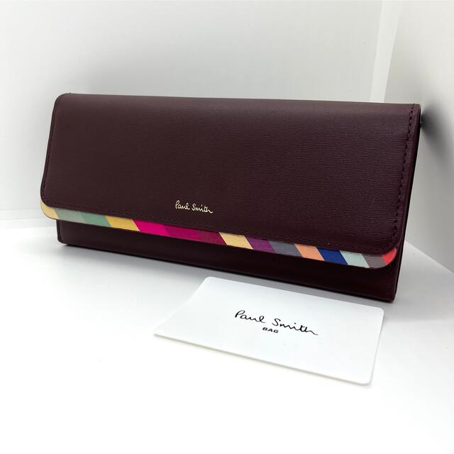 未使用品 ポールスミス Paul Smith スワールトリム 長財布