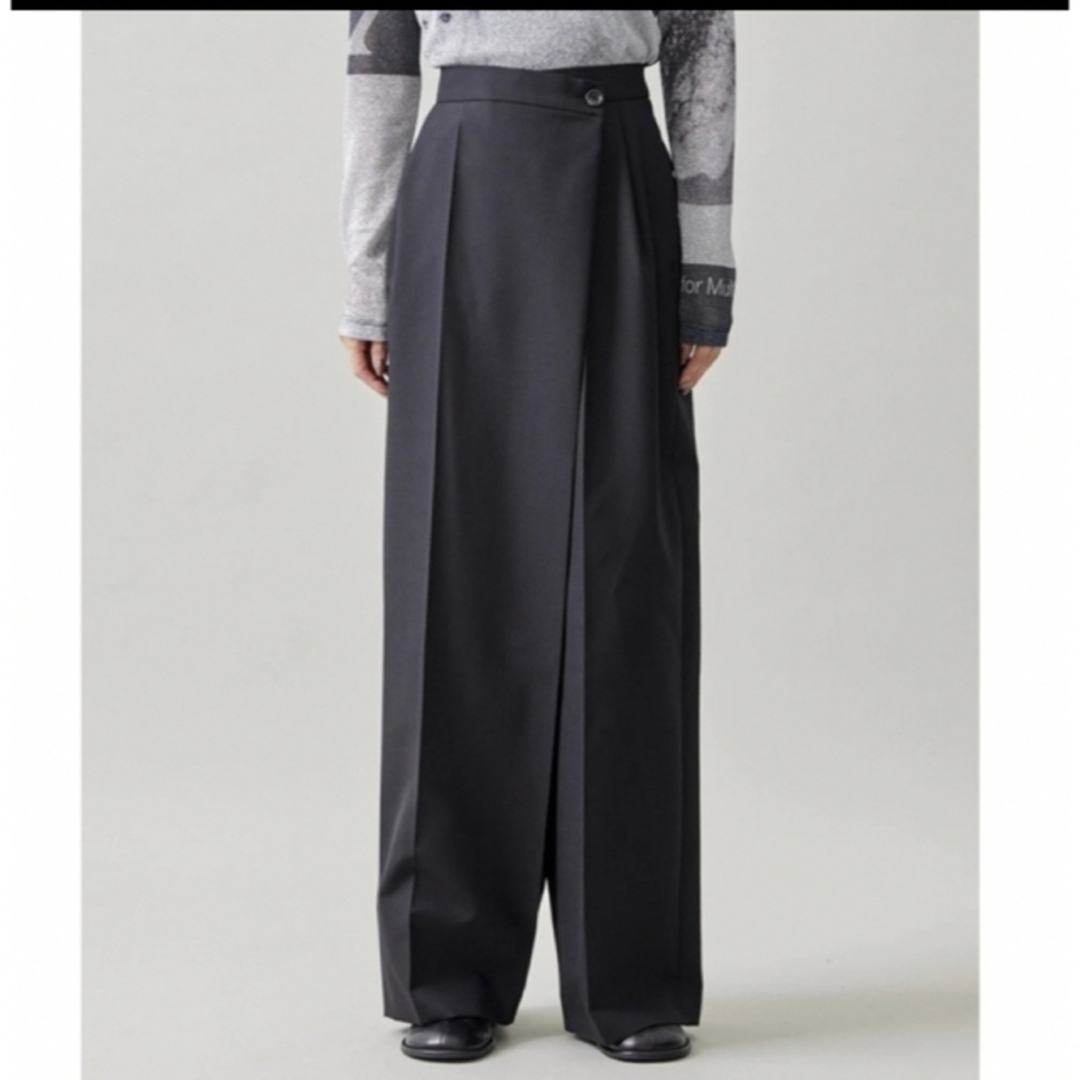 ZARA - ラップパンツ クロスパンツ ブラック パンツ の通販 by