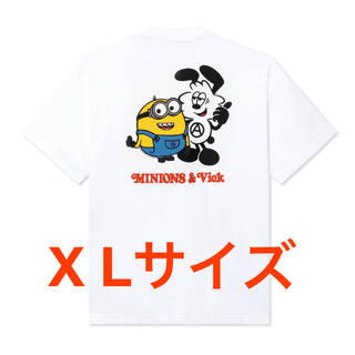 verdy minions usj ボックス　tシャツ　 X Lサイズ　ユニバ　(Tシャツ/カットソー(半袖/袖なし))