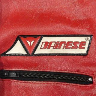 イタリア製 レザーレーシングスーツ S 本革 ツナギDAINESE 黒X6402の