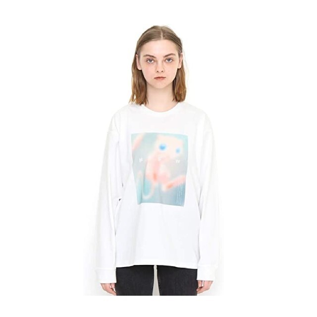 Design Tshirts Store graniph - graniph ポケモン ロンT/ミュウ Design Tshirts Store graniph - graniph ポケモン ロンT/ミュウ