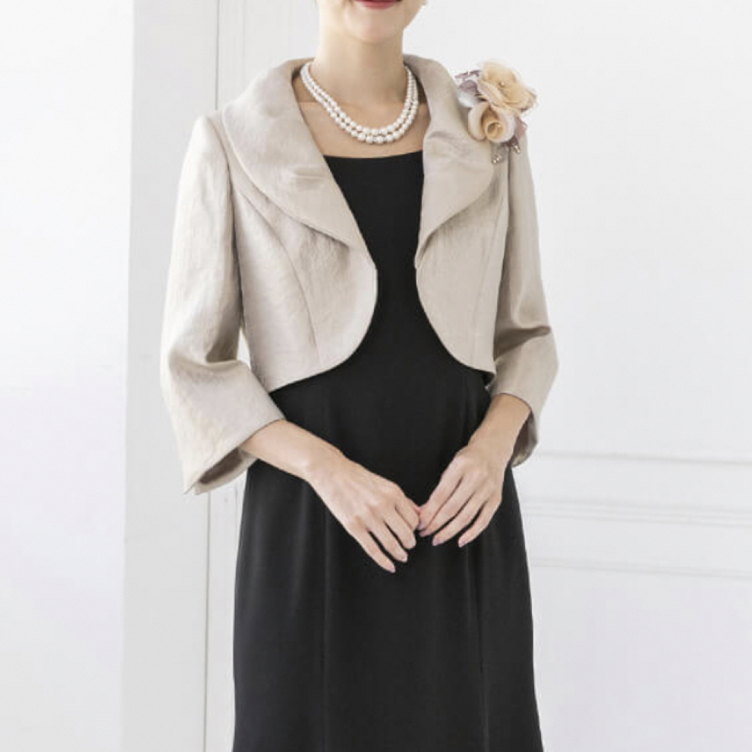 【未使用品】東京ソワール フォーマル ボレロ ジャケット グレー 13号 結婚式