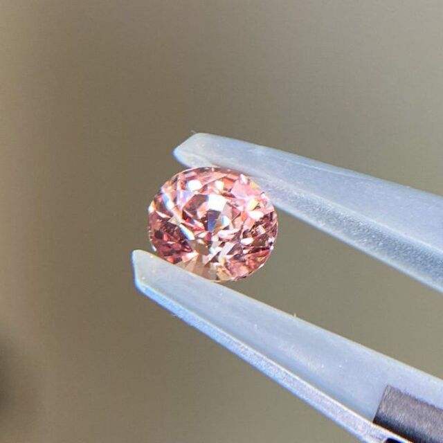 専用☆非加熱パパラチャサファイア 0.669ct 　オーバル　スリランカ産 1