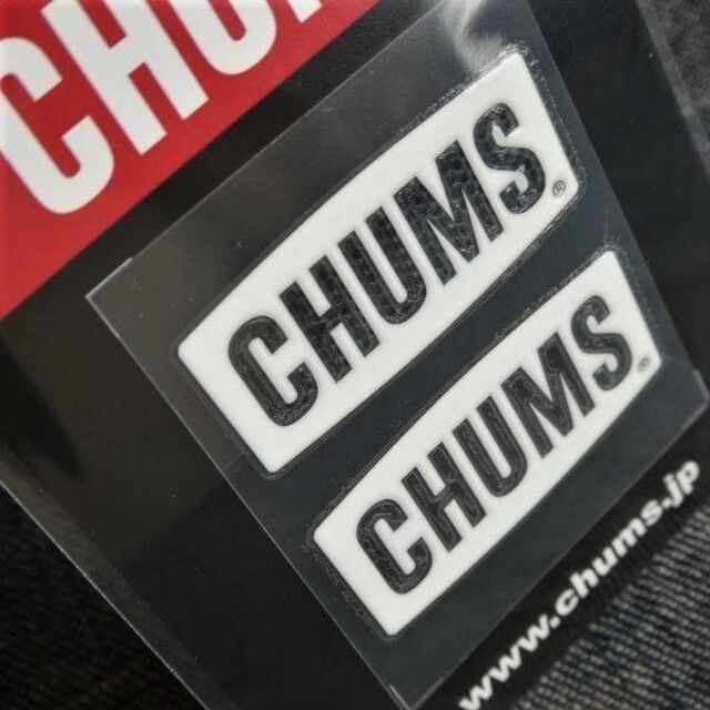 CHUMS(チャムス)のCHUMS Emboss Sticker CH62-1125 White 新品 スポーツ/アウトドアのアウトドア(その他)の商品写真