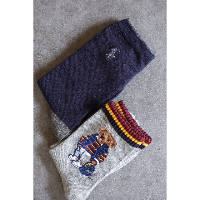 POLO RALPH LAUREN(ポロラルフローレン)のPOLOラルフローレンのキッズ用ソックス2足セット 20-22cm【新品】 キッズ/ベビー/マタニティのこども用ファッション小物(靴下/タイツ)の商品写真