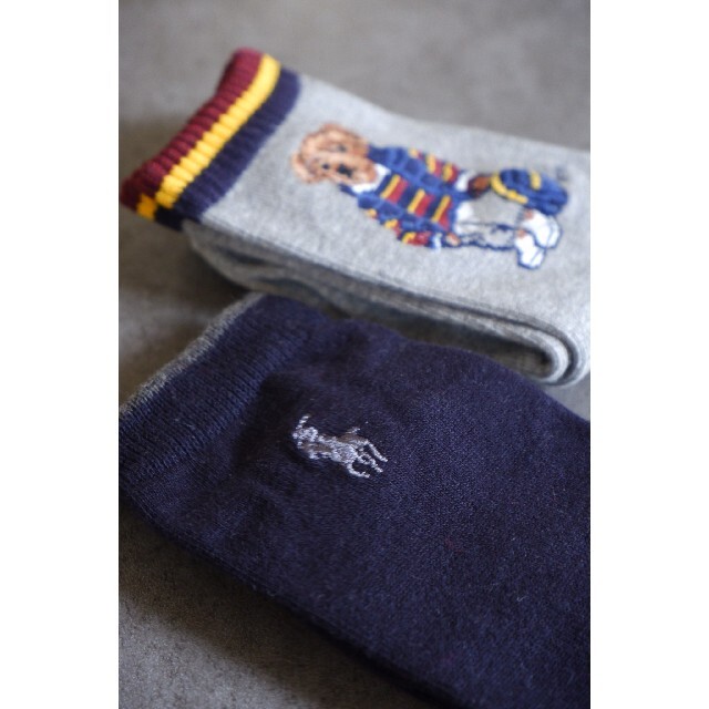 POLO RALPH LAUREN(ポロラルフローレン)のPOLOラルフローレンのキッズ用ソックス2足セット 20-22cm【新品】 キッズ/ベビー/マタニティのこども用ファッション小物(靴下/タイツ)の商品写真