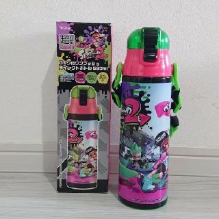 スプラトゥーン 新品 580ml ロック付ワンプッシュダイレクトボトル(水筒)