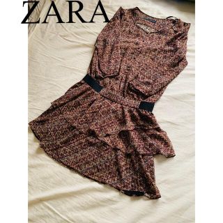 ザラ(ZARA)の美品　ZARA ザラ　エスニック　ワンピース　チュニック　シアー　人気　完売(ひざ丈ワンピース)