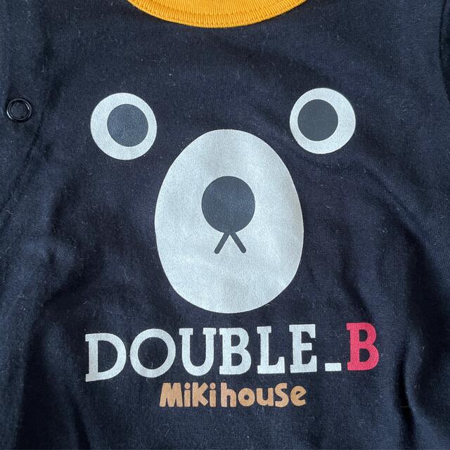 mikihouse(ミキハウス)のMIKIHOUSE DOUBLE.B Bくんドンショートオール キッズ/ベビー/マタニティのベビー服(~85cm)(ロンパース)の商品写真