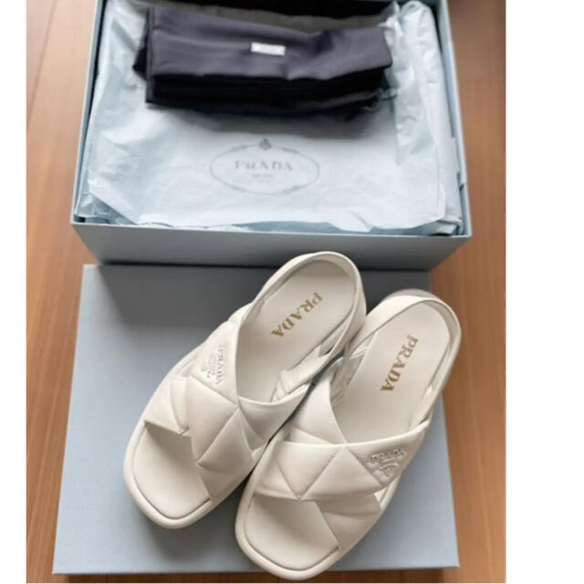 割引 - PRADA 正規品プラダPRADA キルトナッパレザーサンダル 2021 サンダル 割引 - PRADA 正規品プラダPRADA キルトナッパレザーサンダル 2021 サンダル
