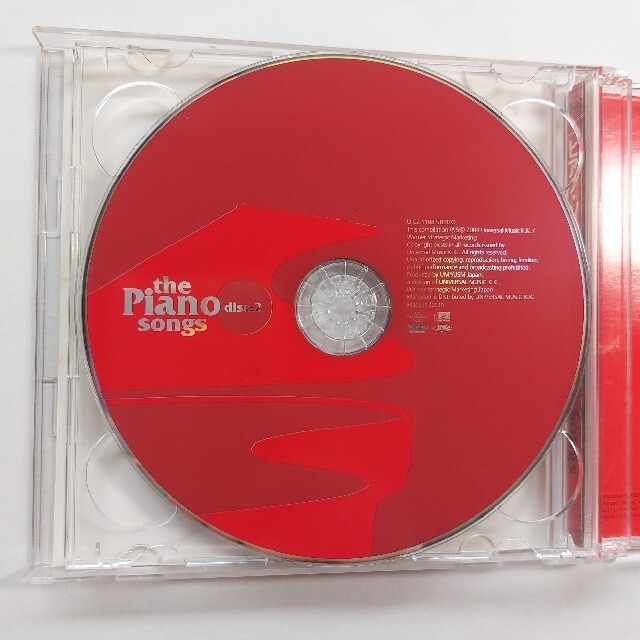 UNIVERSAL ENTERTAINMENT(ユニバーサルエンターテインメント)のthe Piano songs CD2枚組 ピアノが印象的な曲 全36曲 エンタメ/ホビーのCD(ポップス/ロック(洋楽))の商品写真