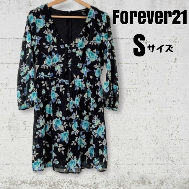 FOREVER 21 - フォーエバー21 ワンピース 長袖 おしゃれ かわいい 黒 used 美品の通販 by poni's select