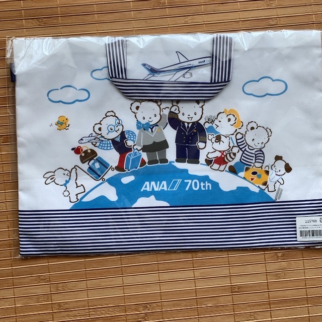 ANA機内販売限定　ファミリア ANA70周年記念 レッスンバッグ　トートバッグ