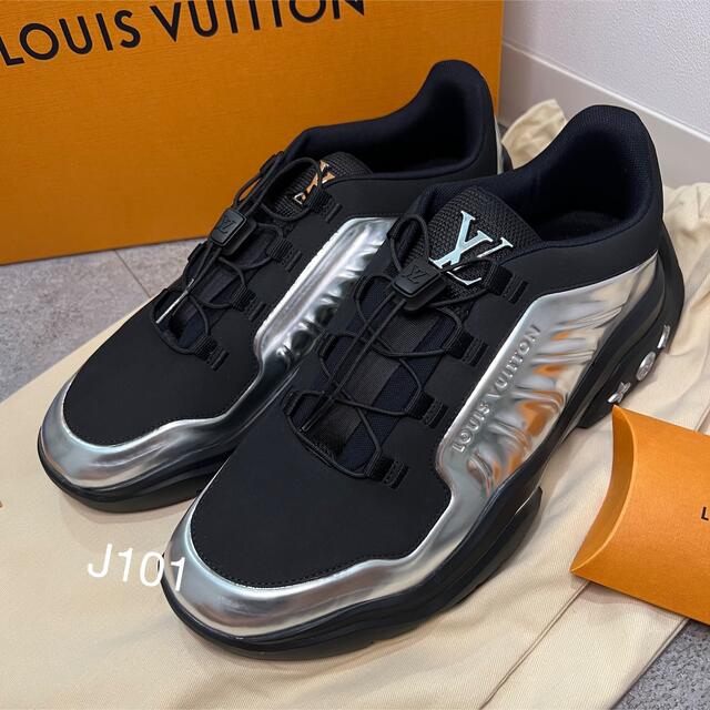 高額売筋】 LOUIS VUITTON 7 シルバー ミレニアム・ラインスニーカー