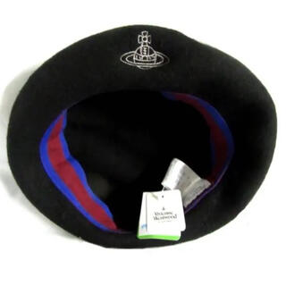 ヴィヴィアンウエストウッド(Vivienne Westwood)のVivienne Westwood オーブ刺繍ベレー帽 ヴィヴィアン(ハンチング/ベレー帽)