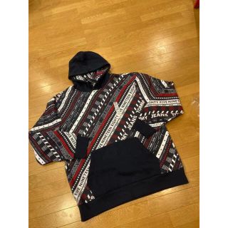 トミーヒルフィガー(TOMMY HILFIGER)のTOMMY JEANS  総柄ロゴ プルオーバー パーカー 大きいsize3XL(パーカー)