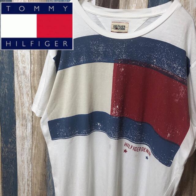 TOMMY HILFIGER(トミーヒルフィガー)の【TOMMY HILFIGER 】トミーヒルフィガーデニム  Tシャツ Ｌ メンズのトップス(Tシャツ/カットソー(半袖/袖なし))の商品写真