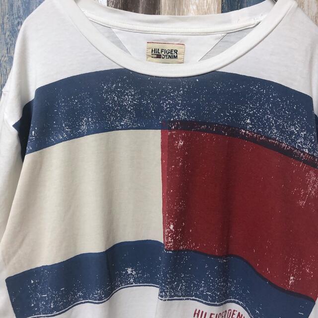 TOMMY HILFIGER(トミーヒルフィガー)の【TOMMY HILFIGER 】トミーヒルフィガーデニム  Tシャツ Ｌ メンズのトップス(Tシャツ/カットソー(半袖/袖なし))の商品写真