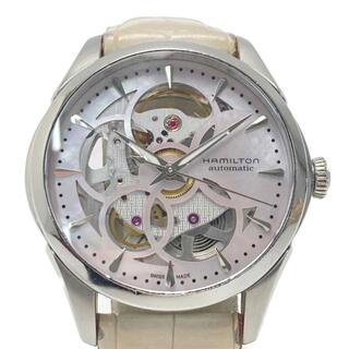 ハミルトン(Hamilton)の☆☆HAMILTON ハミルトン ジャズマスター スケルトン H324050 シェル文字盤 自動巻き レディース 腕時計(腕時計)