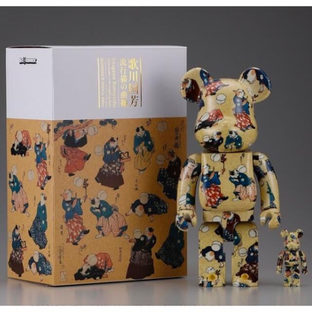 BE@RBRICK(ベアブリック)のBE@RBRICK 歌川国芳「流行猫の曲鞠」 100% & 400% エンタメ/ホビーのフィギュア(その他)の商品写真