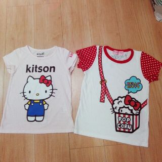 サンリオ(サンリオ)のmin様専用☆子供120サイズTシャツ　(ハローキティPOP)(Tシャツ/カットソー)