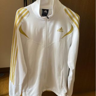 アディダス(adidas)のアディダスジャージ　白金　ホワイトゴールド(ジャージ)