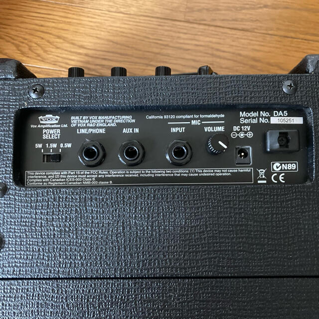 VOX MINI5 DA5 VOX MINI5 DA5