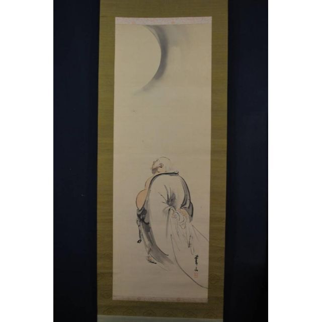 作者不詳/月見布袋図/掛軸☆宝船☆Q‐620 J | www.vgstransit.be